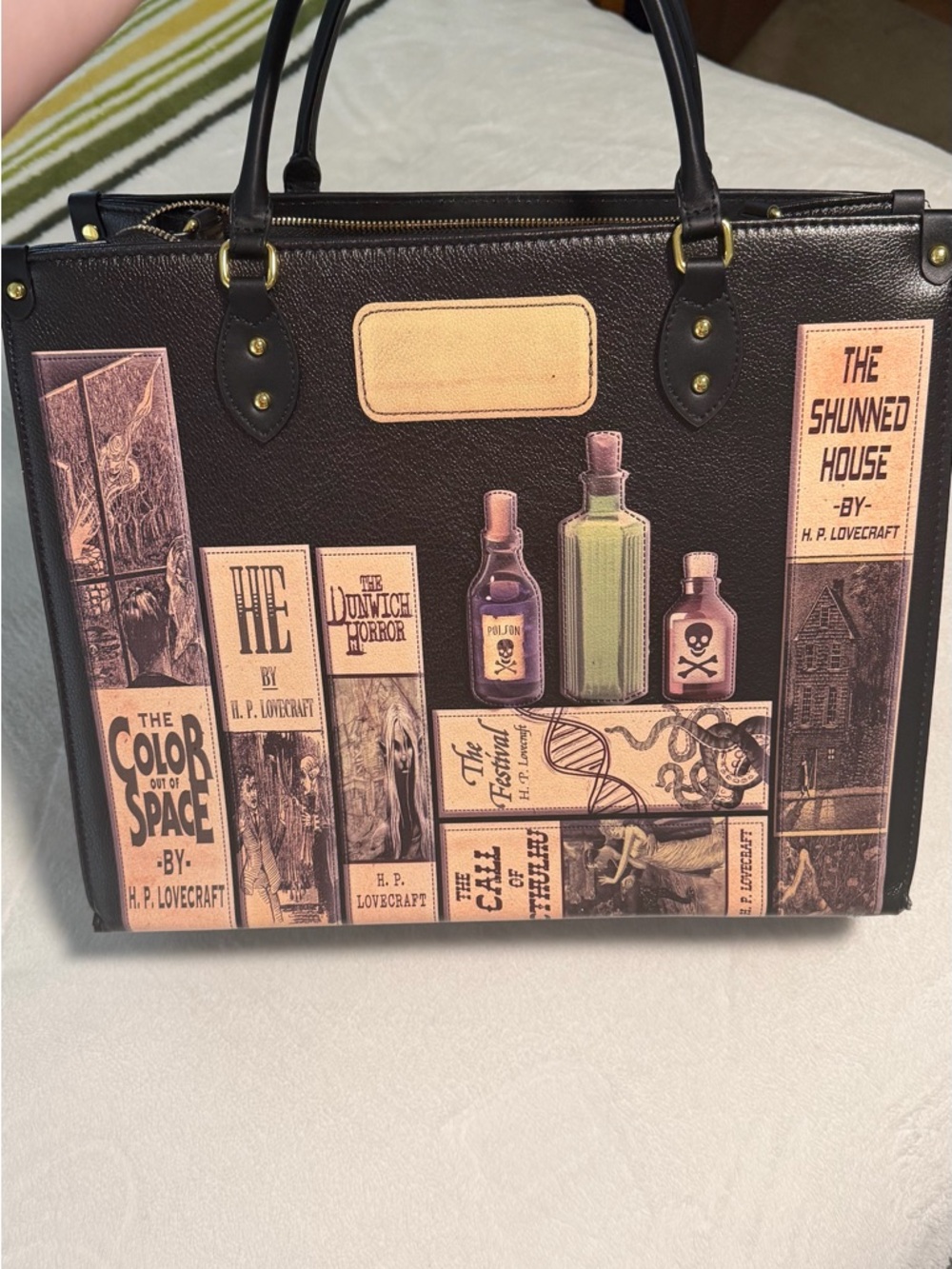 Black Book-Print Tote Bag - Horror story classics - Picture 2 of 12